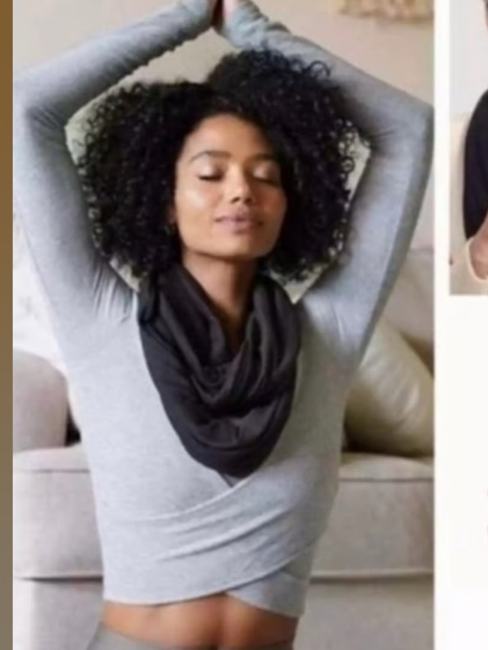 NWT Beyond Yoga Pocket infinity scarf